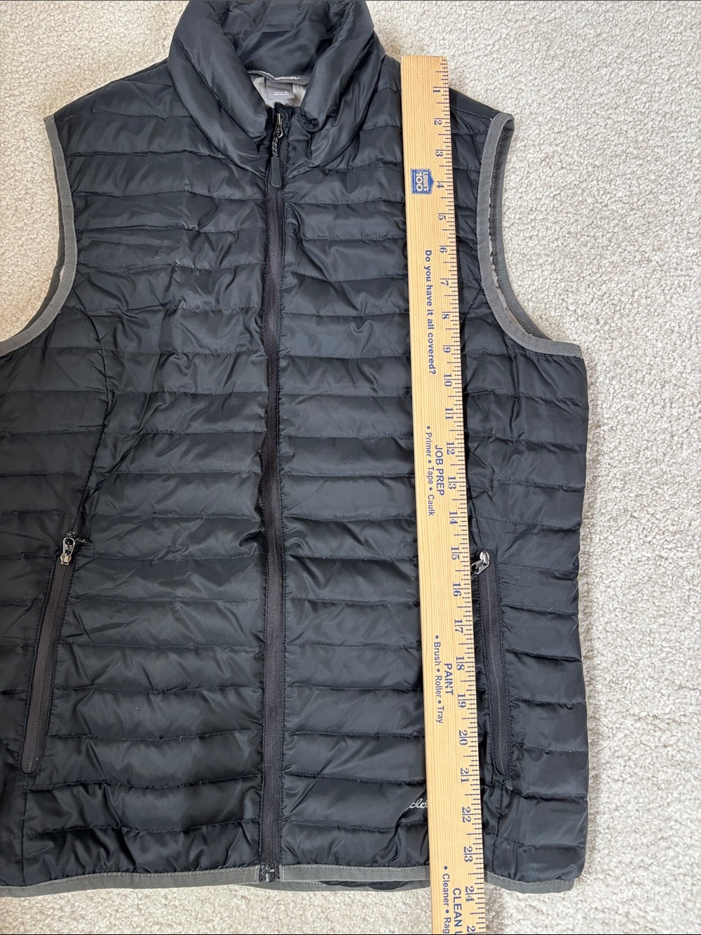 Eddie Bauer Black EB 700 Goose Down Full Zip Puffer Vest Women’s Outdoors Small - Picture 11 of 13